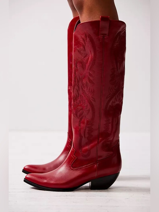 Jeffrey Campbell Shoes - NWT Free People Jeffrey Campbell Red Calvera Boots sz 8.5